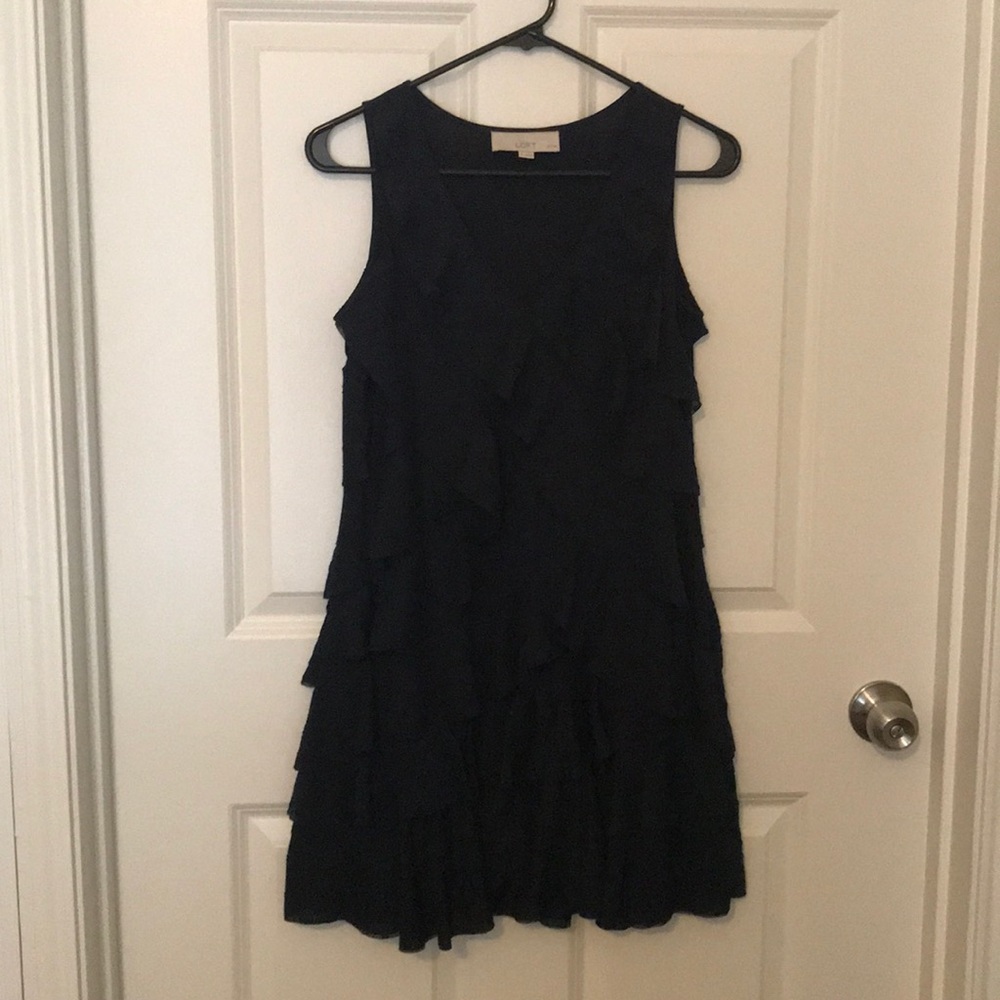 LOFT ruffle dress